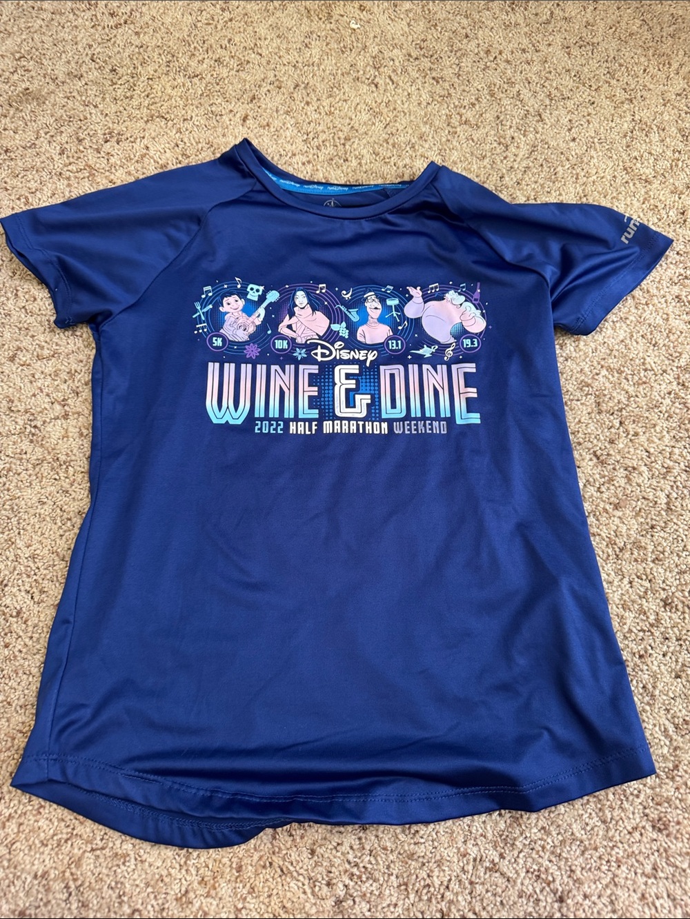 Disney Navy Blue 'Wine & Dine' Short Sleeve Tee